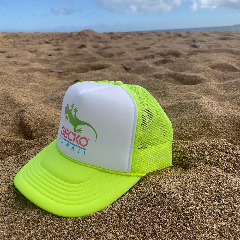 1980's Neon Yellow Trucker Hat