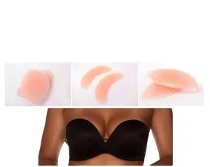 2 x Silicone Bra Inserts Bikini Cleavage Chicken Fillets Womens Push Up