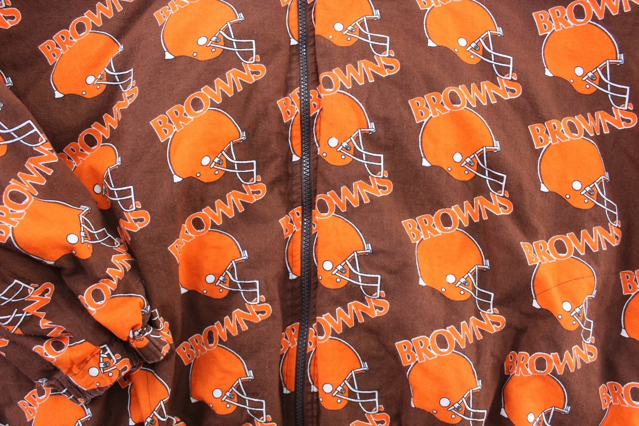 90's Cleveland Browns Football Zip Up Jacket