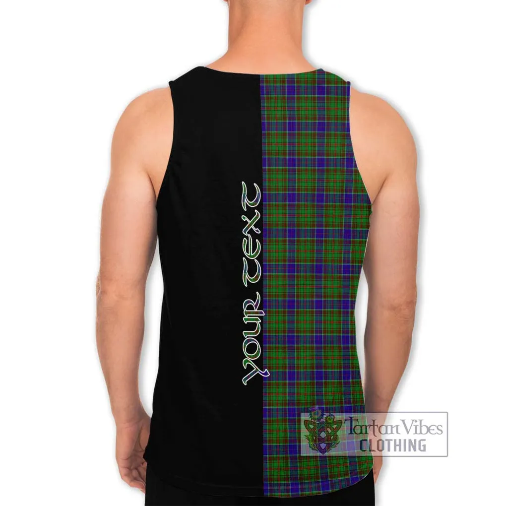 Adam Tartan Men's Tank Top with Family Crest and Half Of Me Style