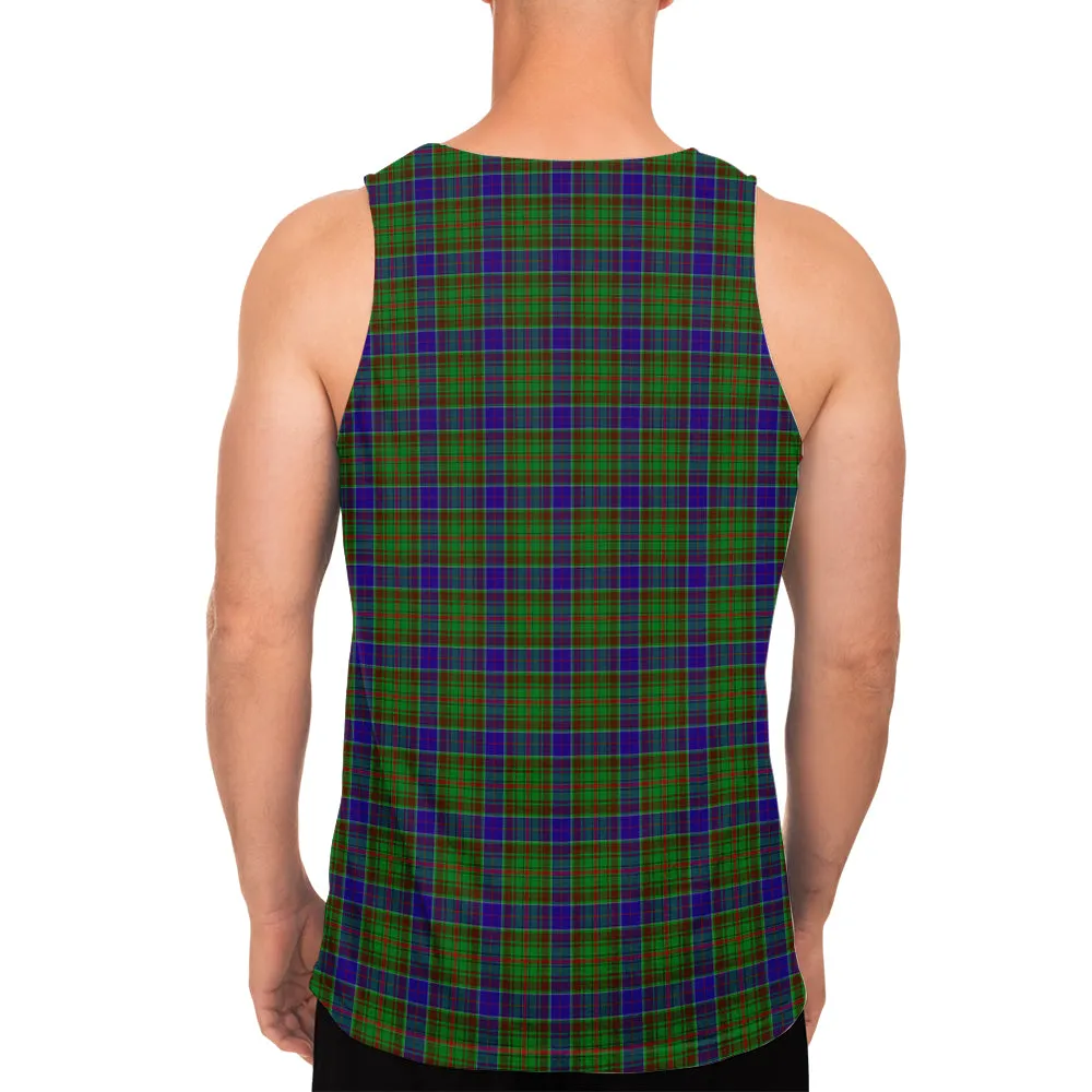 Adam Tartan Mens Tank Top with Family Crest