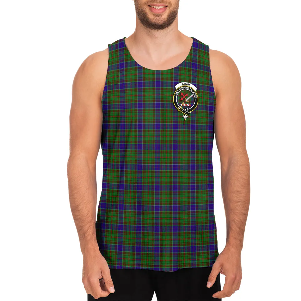 Adam Tartan Mens Tank Top with Family Crest