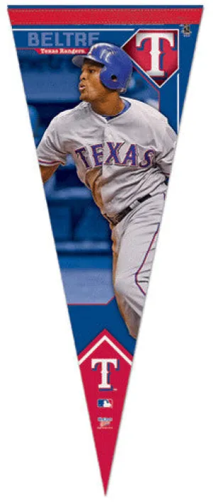 Adrian Beltre "Rangers Action" Premium Felt Collector's Pennant - Wincraft 2012