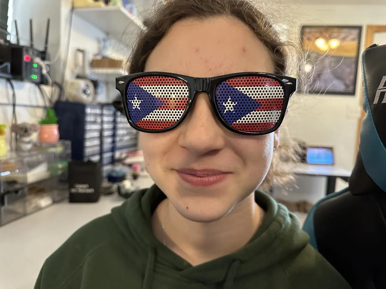 Adult Puerto Rican Flag Sunglasses