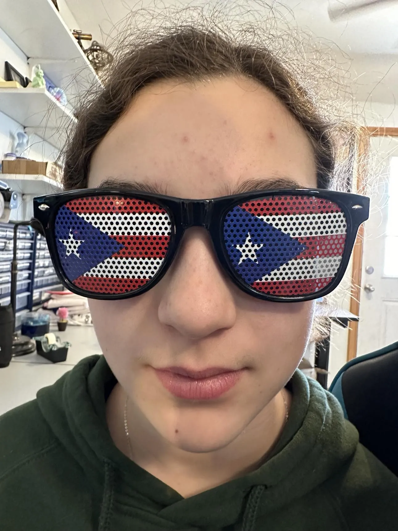 Adult Puerto Rican Flag Sunglasses