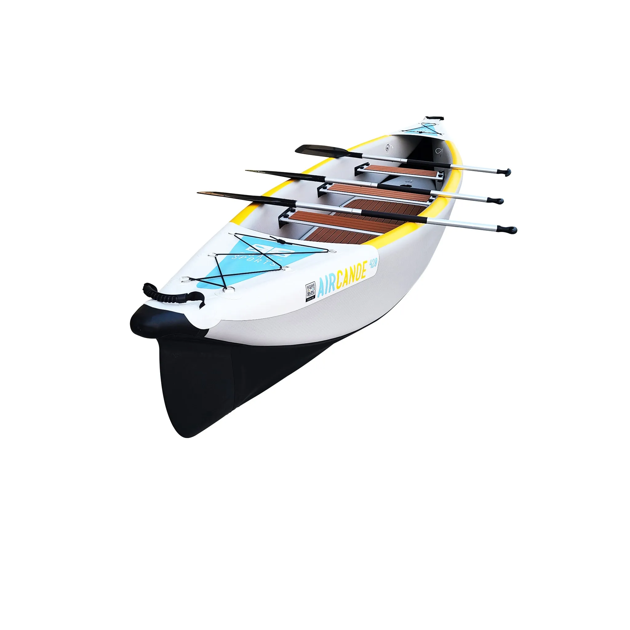 Air Canoe 420 - 4.2m 3-Seater Inflatable Canoe