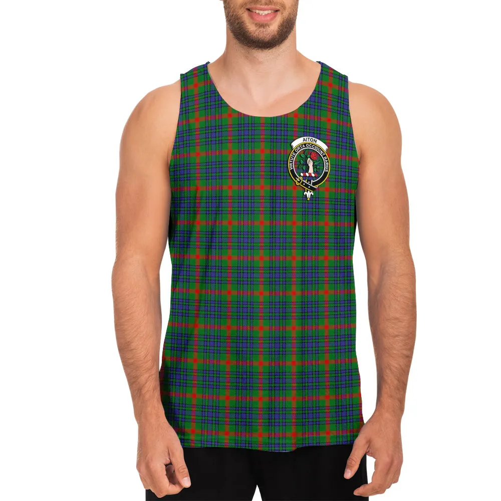 Aiton Tartan Mens Tank Top with Family Crest