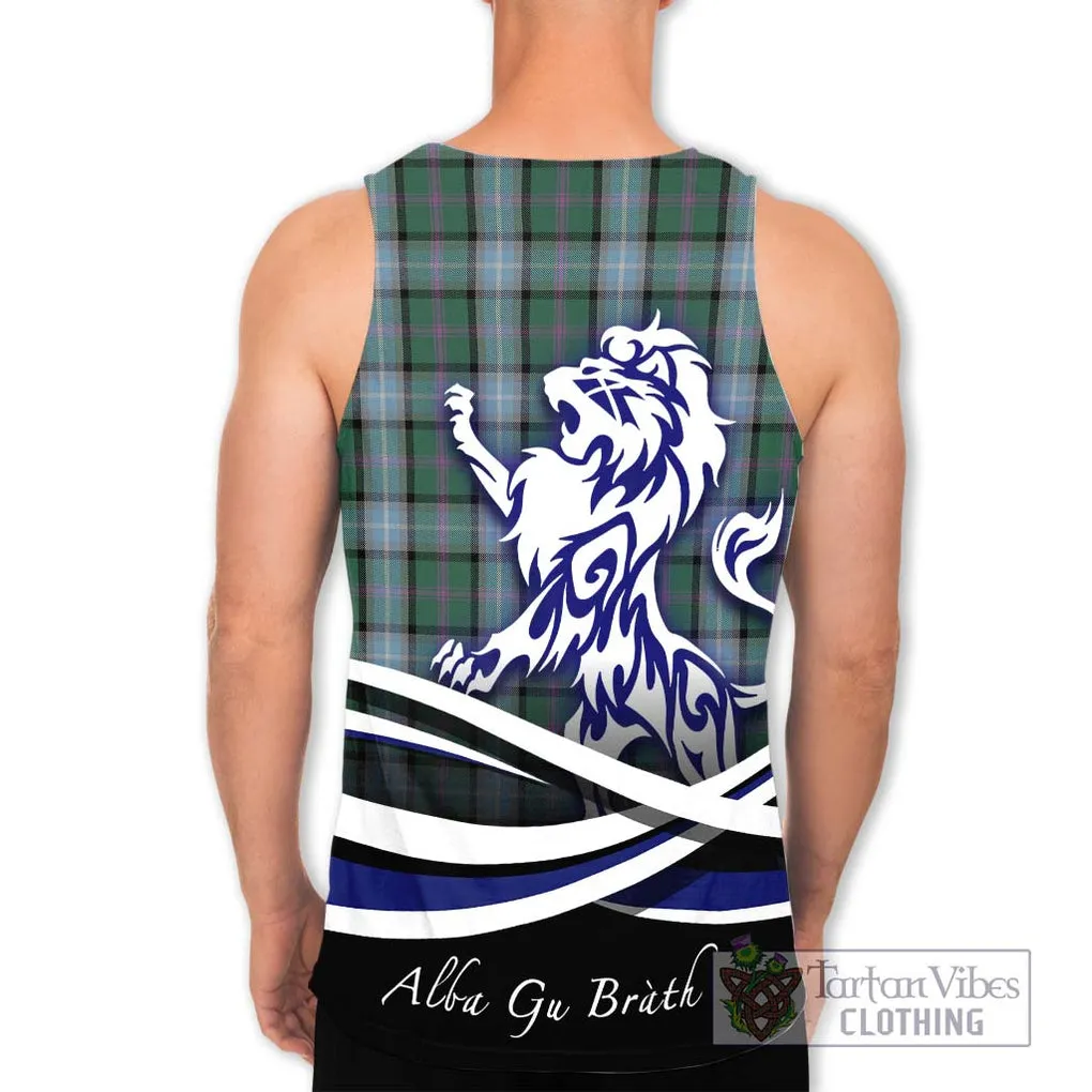 Alexander of Menstry Hunting Tartan Men's Tank Top with Alba Gu Brath Regal Lion Emblem