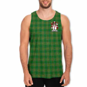 Algeo Irish Clan Tartan Men's Tank Top with Coat of Arms