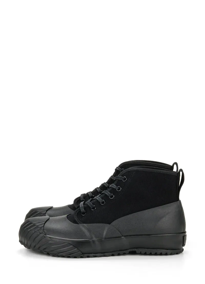 ALLWEATHER | Vulcanised Sole Sneaker Boot | Black