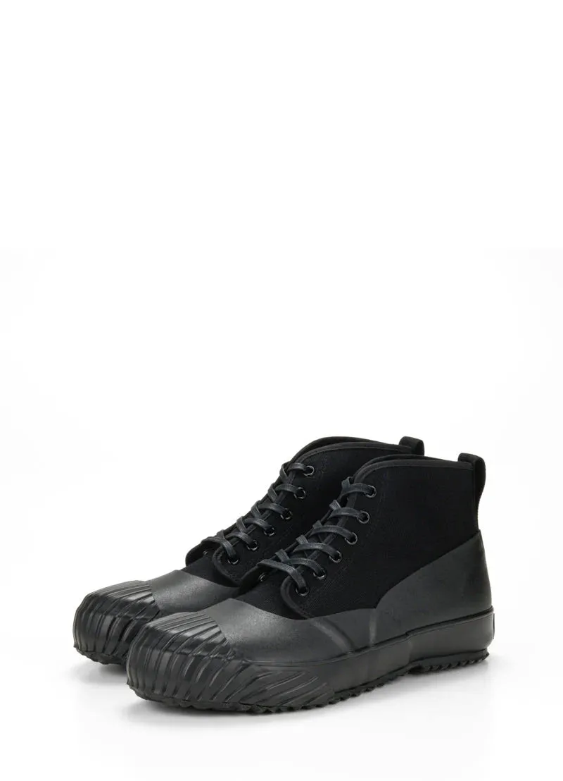 ALLWEATHER | Vulcanised Sole Sneaker Boot | Black