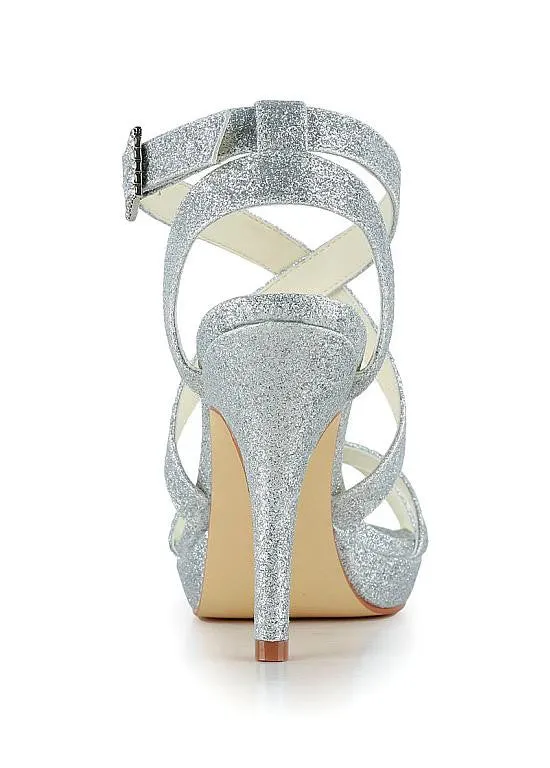 Amazing Fine Shimmering Powder  Bridal Shoes