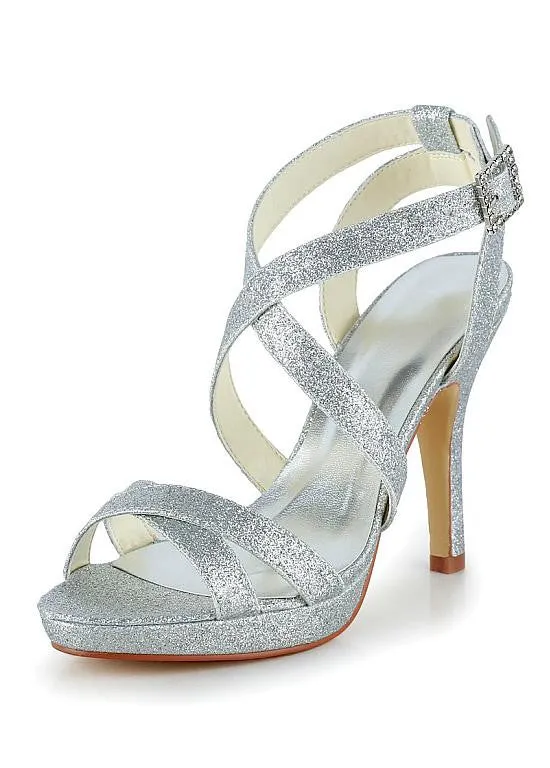 Amazing Fine Shimmering Powder  Bridal Shoes