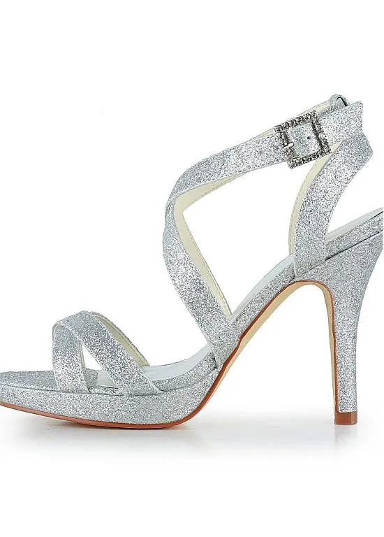 Amazing Fine Shimmering Powder  Bridal Shoes