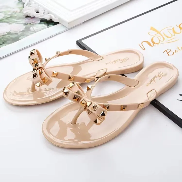 Amozae  Summer Flip Flops Women Slide Sandals Crystal Bling Beach Slippers Casual Shoes For Women Light Wedges Platform Slippers