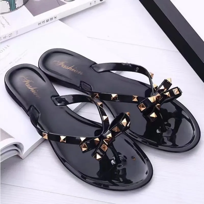 Amozae  Summer Flip Flops Women Slide Sandals Crystal Bling Beach Slippers Casual Shoes For Women Light Wedges Platform Slippers