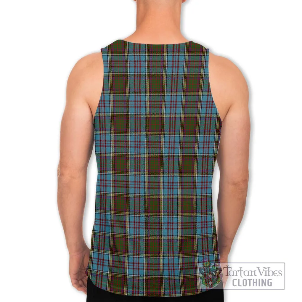 Anderson Tartan Men's Tank Top with Family Crest DNA In Me Style