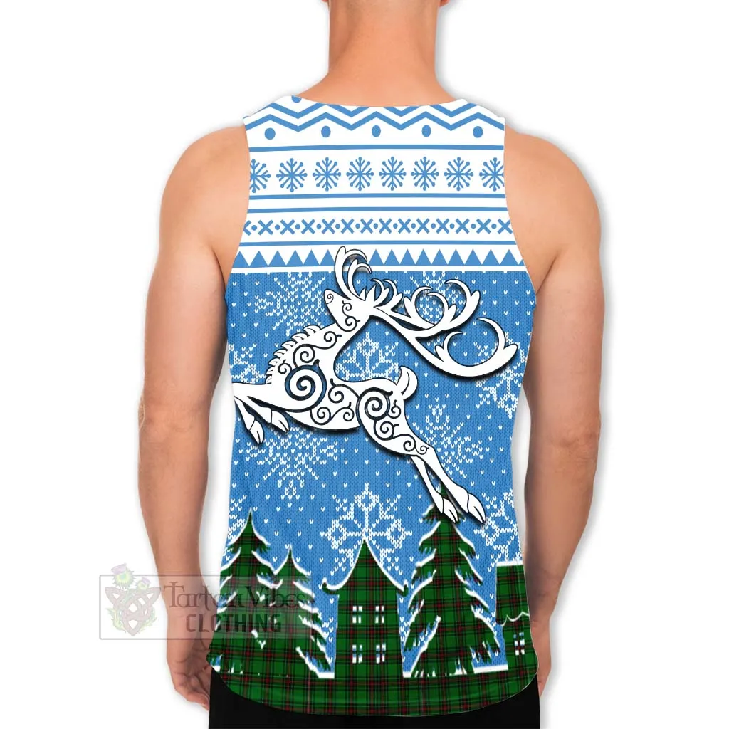 Anstruther Clan Christmas Men's Tank Top Celtic Reindeer Style