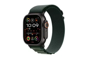 Apple Watch Ultra 2 | 49mm | Black Titanium Case with Dark Green Alpine Loop M