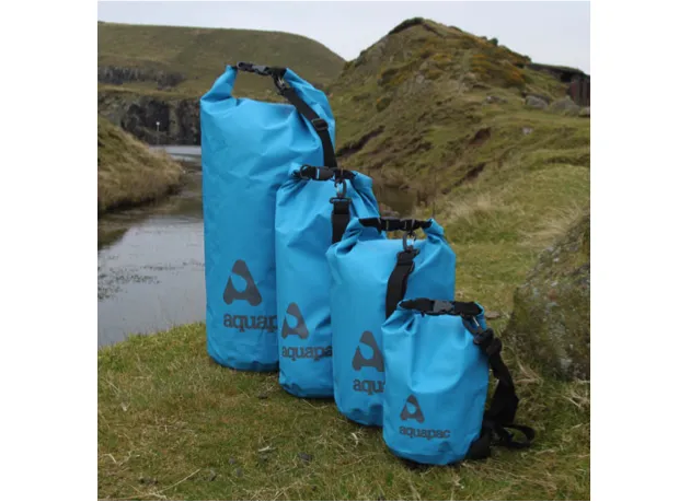 Aquapac Trailproof Heavyweight Drybags with Shoulder Strap - 7,15 & 25 Litre - Acid Green or Ice Blue