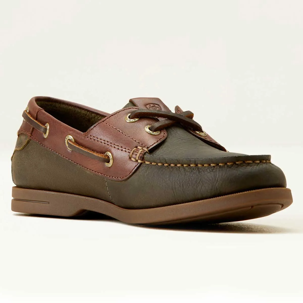 ARIAT Antigua Deck Shoes - Womens - Olive Night