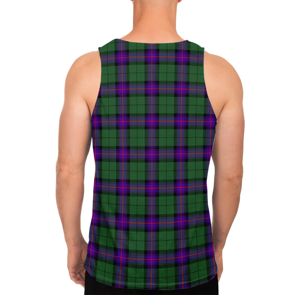 Armstrong Modern Tartan Mens Tank Top with Family Crest