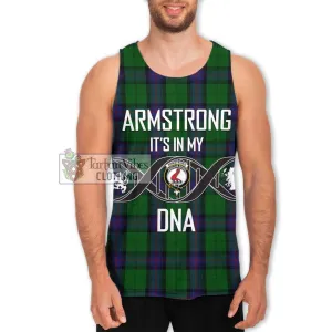 Armstrong Tartan Men's Tank Top with Family Crest DNA In Me Style