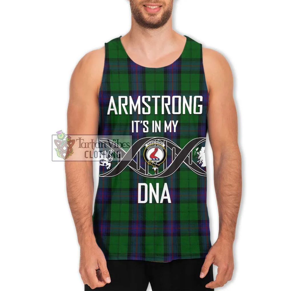 Armstrong Tartan Men's Tank Top with Family Crest DNA In Me Style