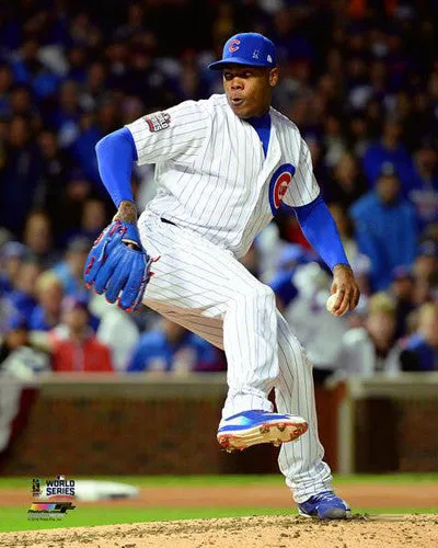 Aroldis Chapman "Lights Out" Chicago Cubs World Series Gm.5 Premium Poster Print - Photofile 16x20