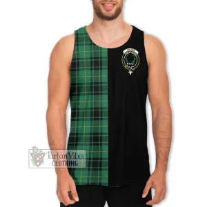 Arthur Ancient Tartan Men's Tank Top with Family Crest and Half Of Me Style