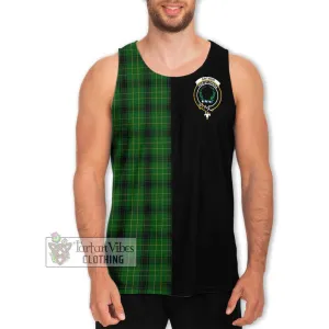 Arthur Highland Tartan Men's Tank Top with Family Crest and Half Of Me Style