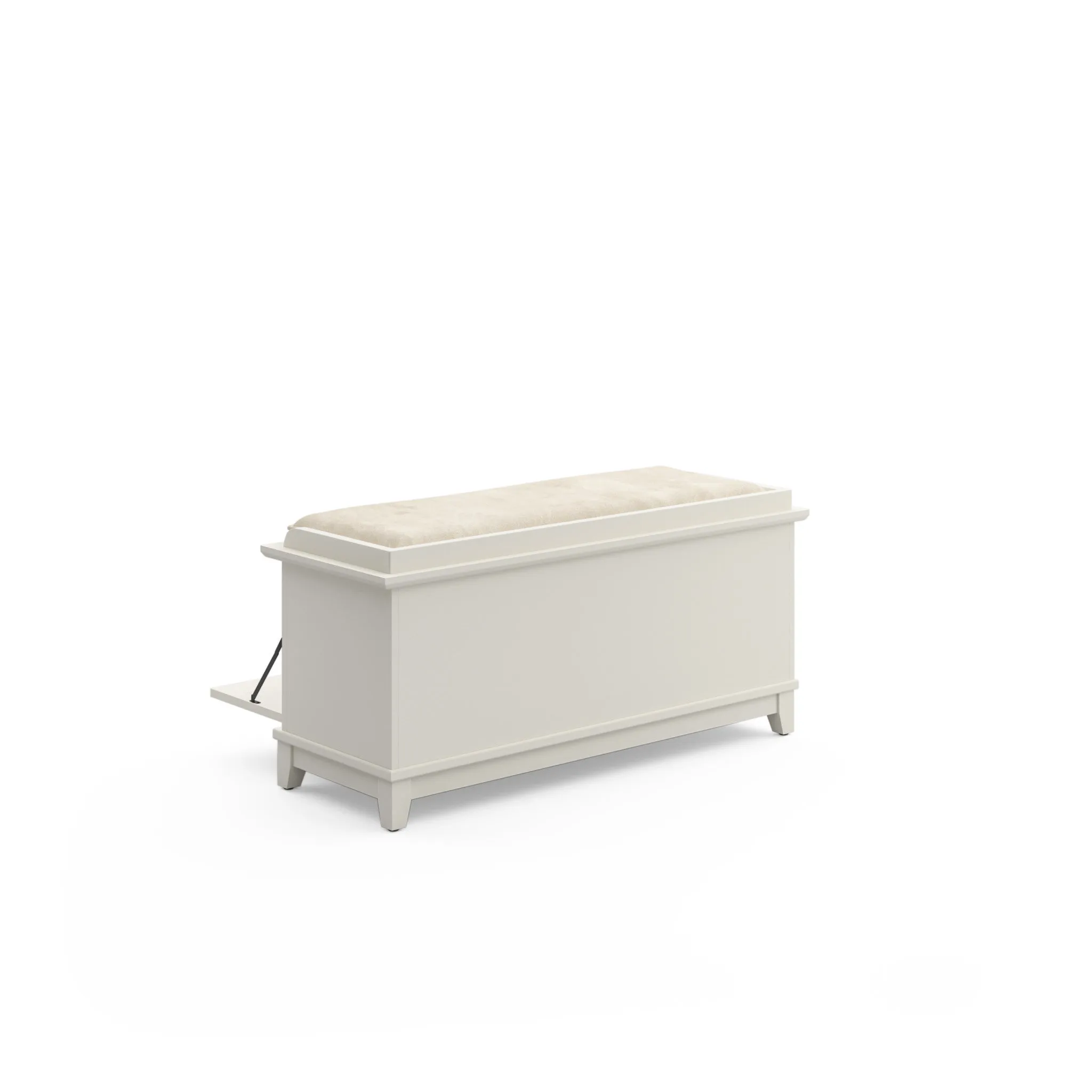 Arts & Crafts Off-White Storage Bench