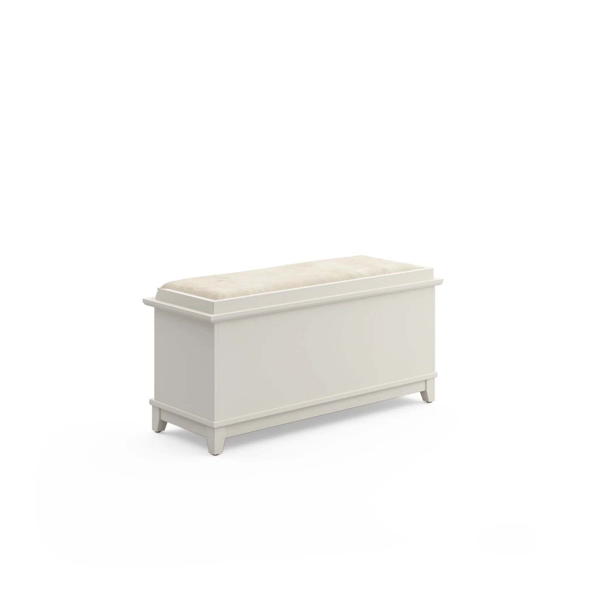 Arts & Crafts Off-White Storage Bench