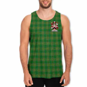 Athy Irish Clan Tartan Men's Tank Top with Coat of Arms