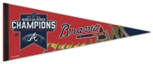 Atlanta Braves 2021 World Series Champions Premium Felt Collector's Pennant - Wincraft