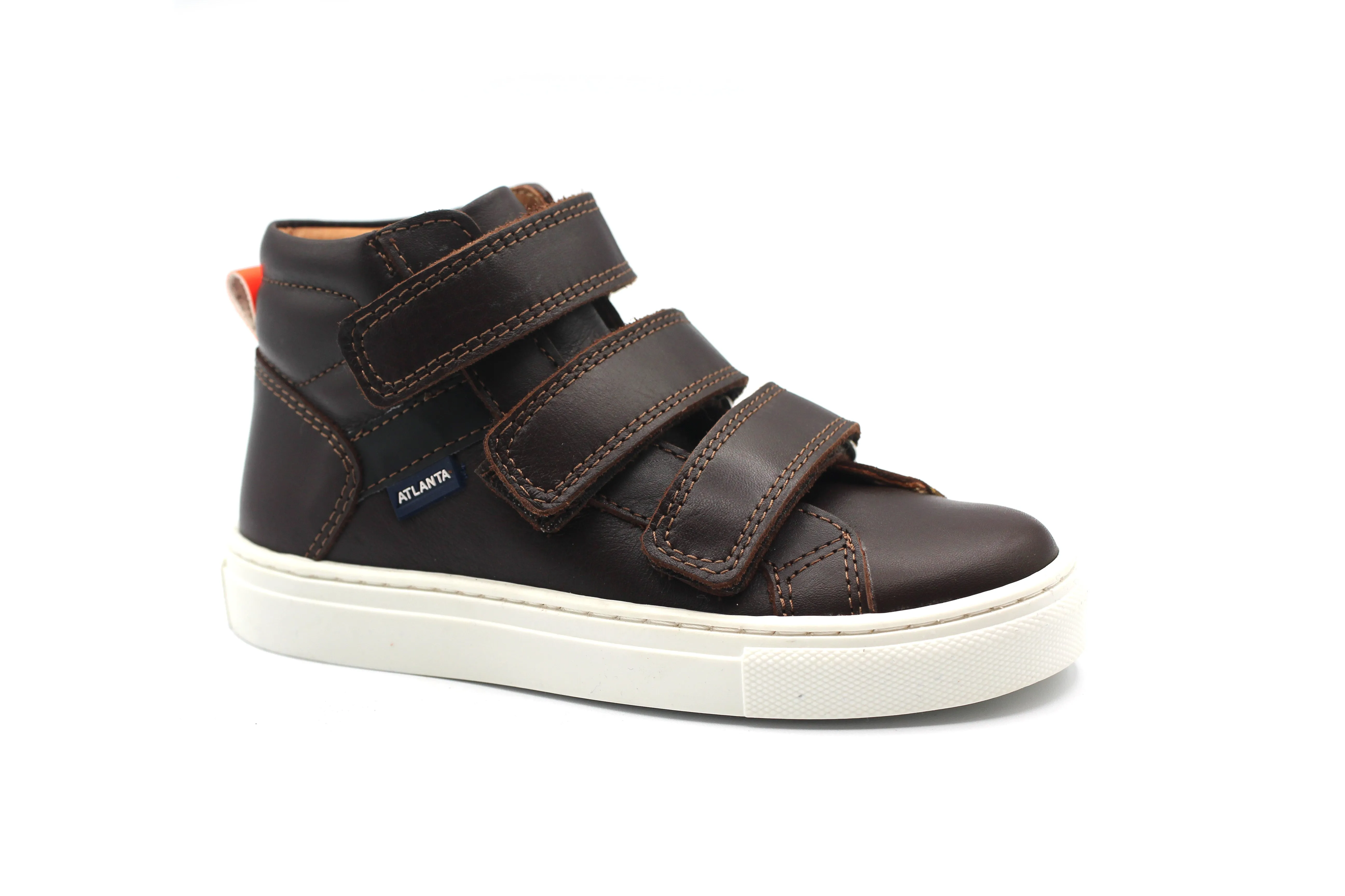 Atlanta Brown Three Strap Sneaker