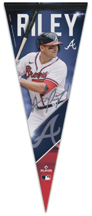 Austin Riley Signature Series Atlanta Braves Premium Felt Collector's Pennant - Wincraft Inc.