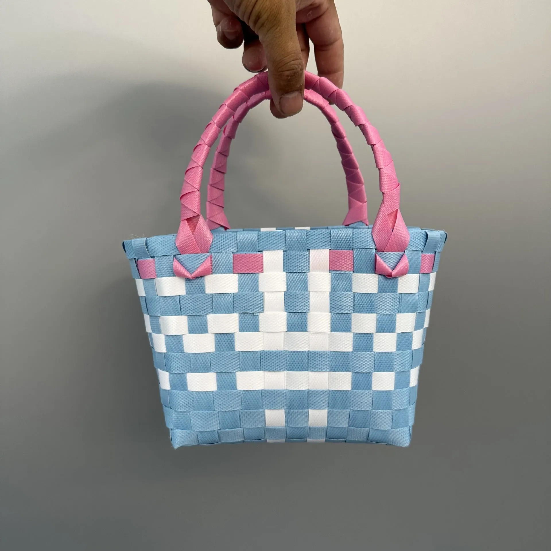 Bag Woven Bag Handbag Hand Collar Bag Beach Bag Vegetable Basket Woven Bag Female Tote Bag Wholesale Hand Gift Basket