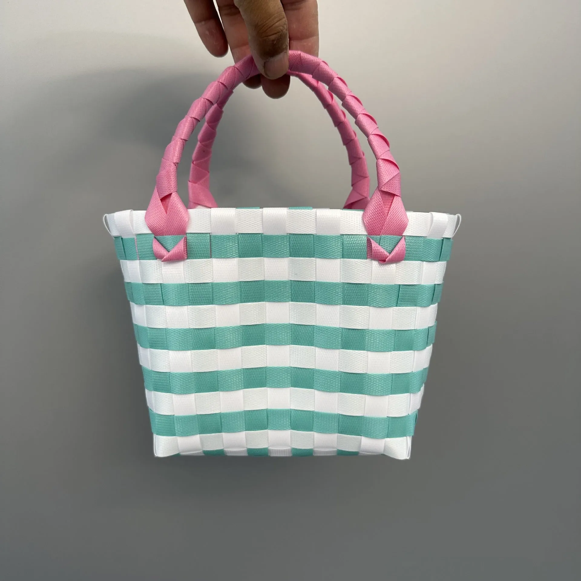 Bag Woven Bag Handbag Hand Collar Bag Beach Bag Vegetable Basket Woven Bag Female Tote Bag Wholesale Hand Gift Basket