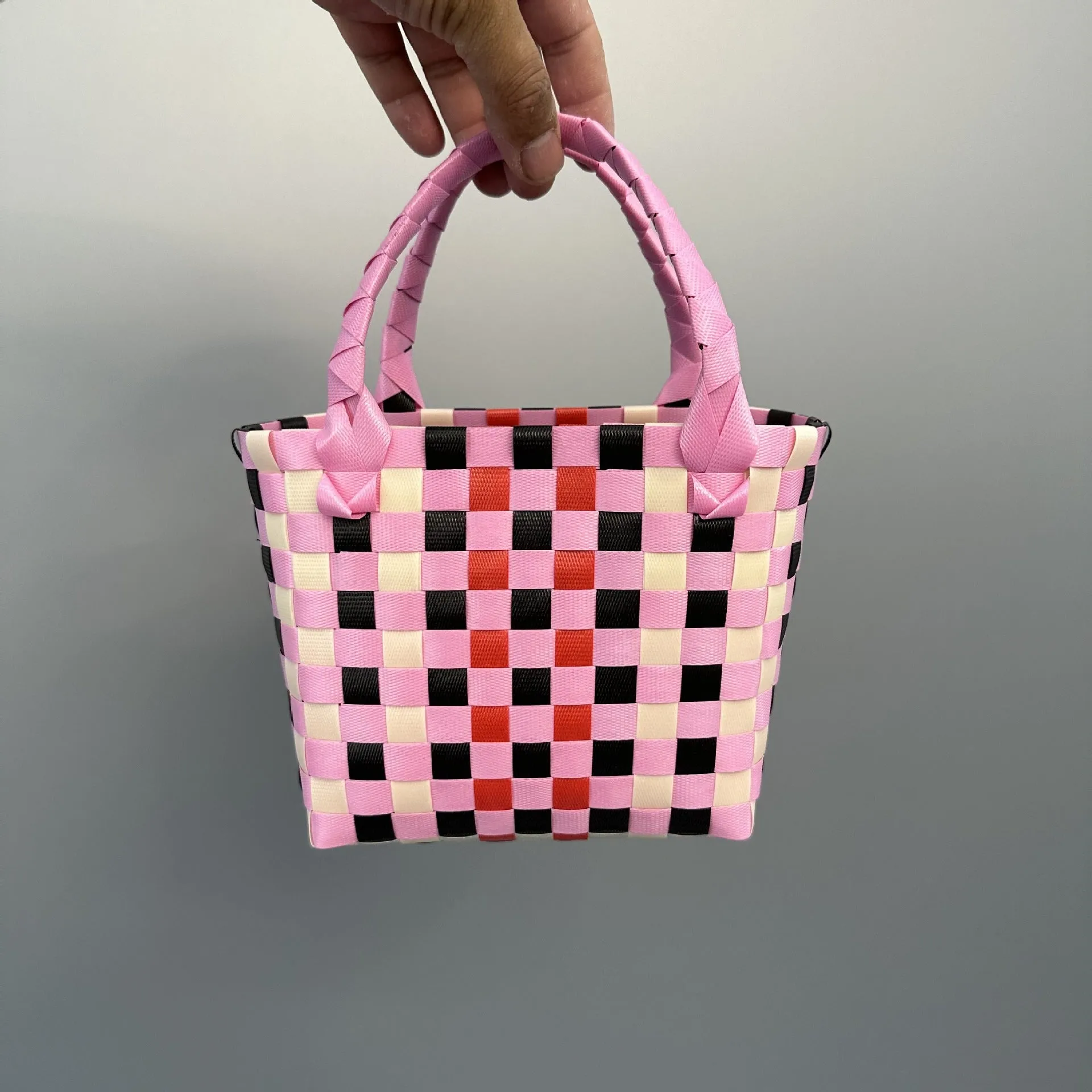 Bag Woven Bag Handbag Hand Collar Bag Beach Bag Vegetable Basket Woven Bag Female Tote Bag Wholesale Hand Gift Basket