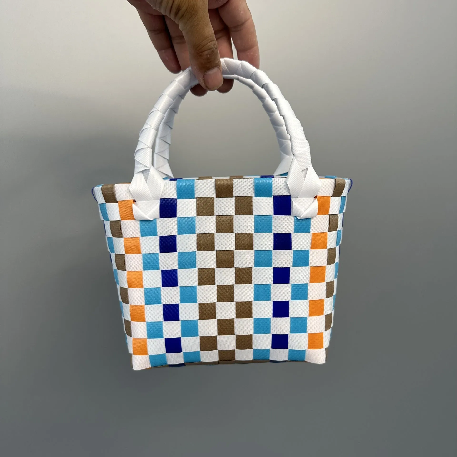 Bag Woven Bag Handbag Hand Collar Bag Beach Bag Vegetable Basket Woven Bag Female Tote Bag Wholesale Hand Gift Basket