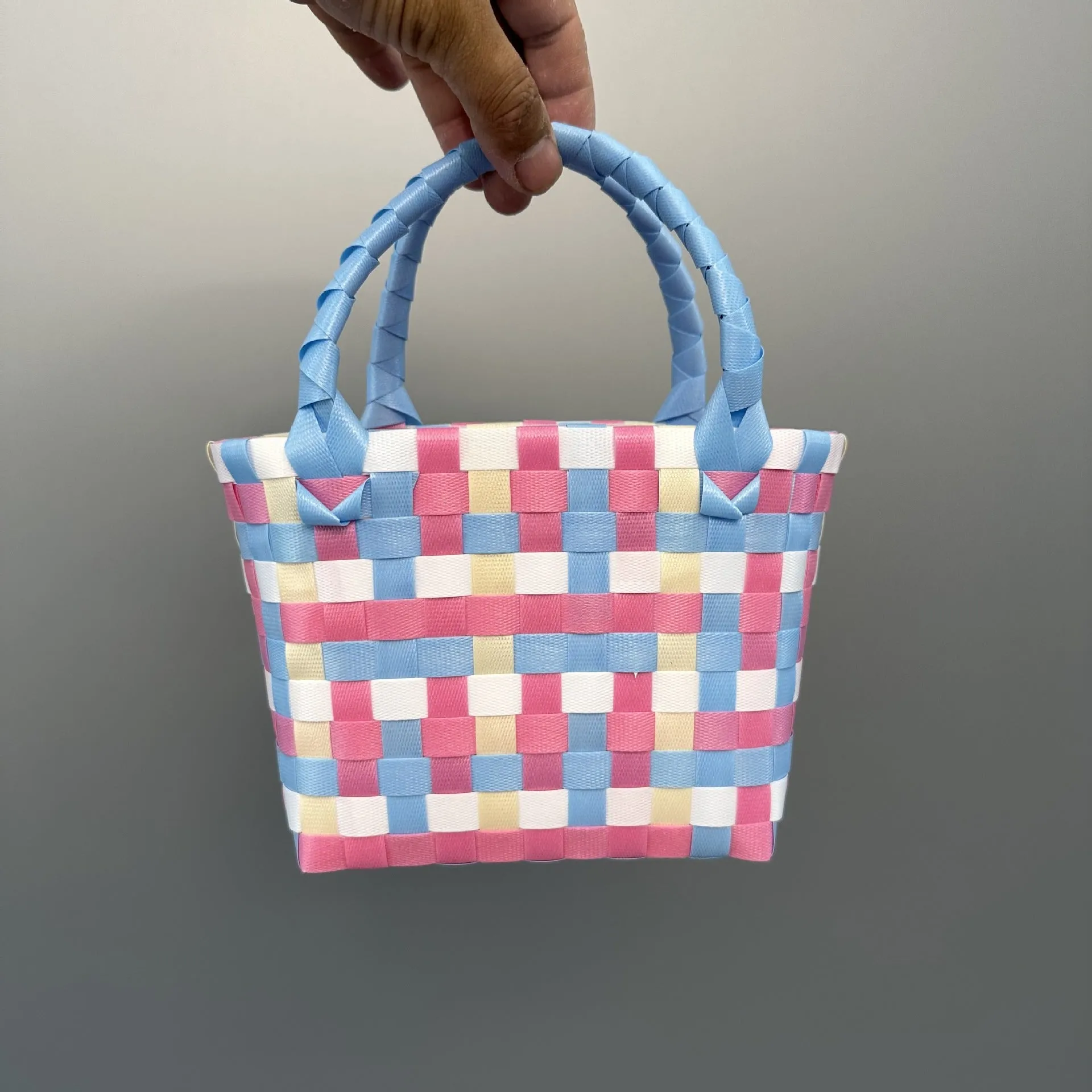 Bag Woven Bag Handbag Hand Collar Bag Beach Bag Vegetable Basket Woven Bag Female Tote Bag Wholesale Hand Gift Basket