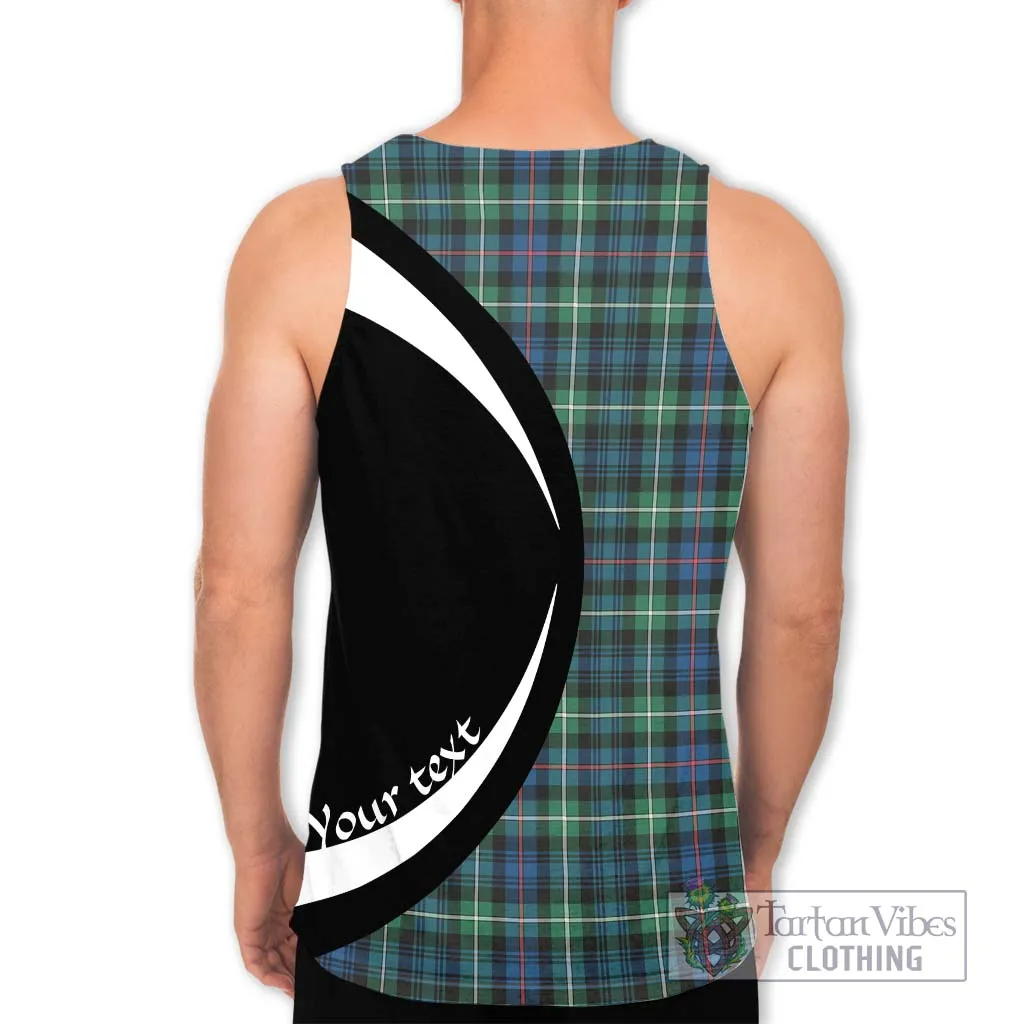 Baillie Ancient Tartan Men's Tank Top with Family Crest Circle Style