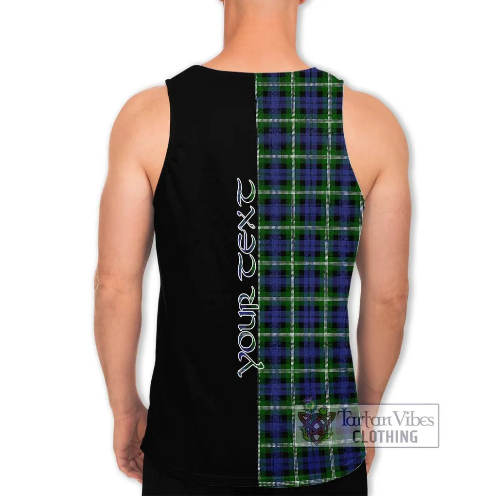 Baillie (Bailey) Tartan Men's Tank Top with Family Crest and Half Of Me Style