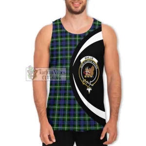 Baillie (Bailey) Tartan Men's Tank Top with Family Crest Circle Style