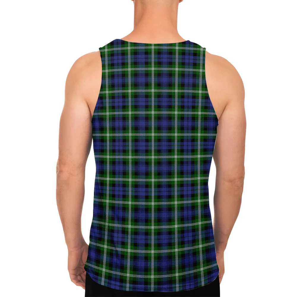 Baillie (Bailey) Tartan Mens Tank Top with Family Crest