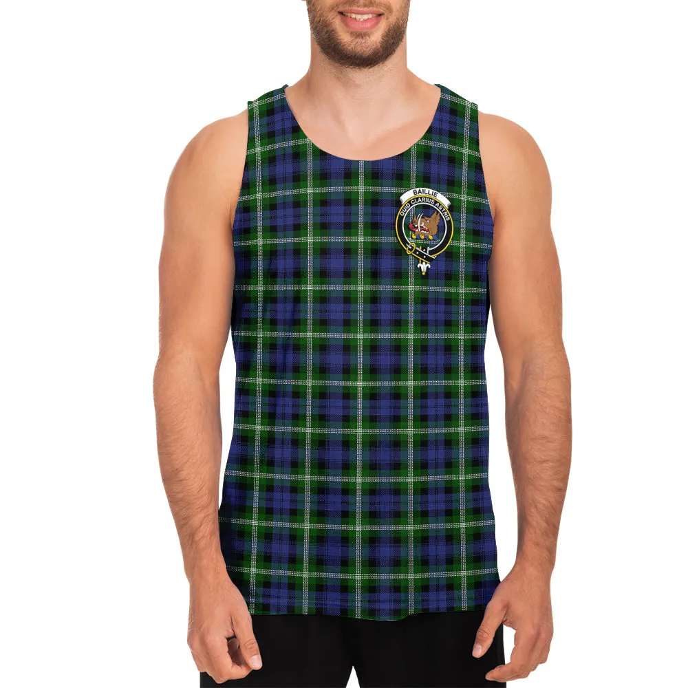 Baillie (Bailey) Tartan Mens Tank Top with Family Crest