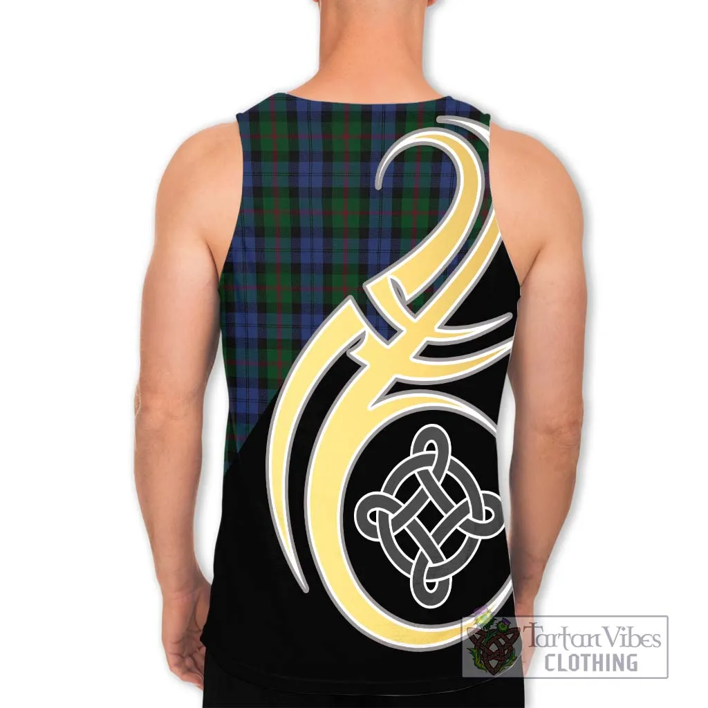 Baird Tartan Men's Tank Top with Family Crest and Celtic Symbol Style