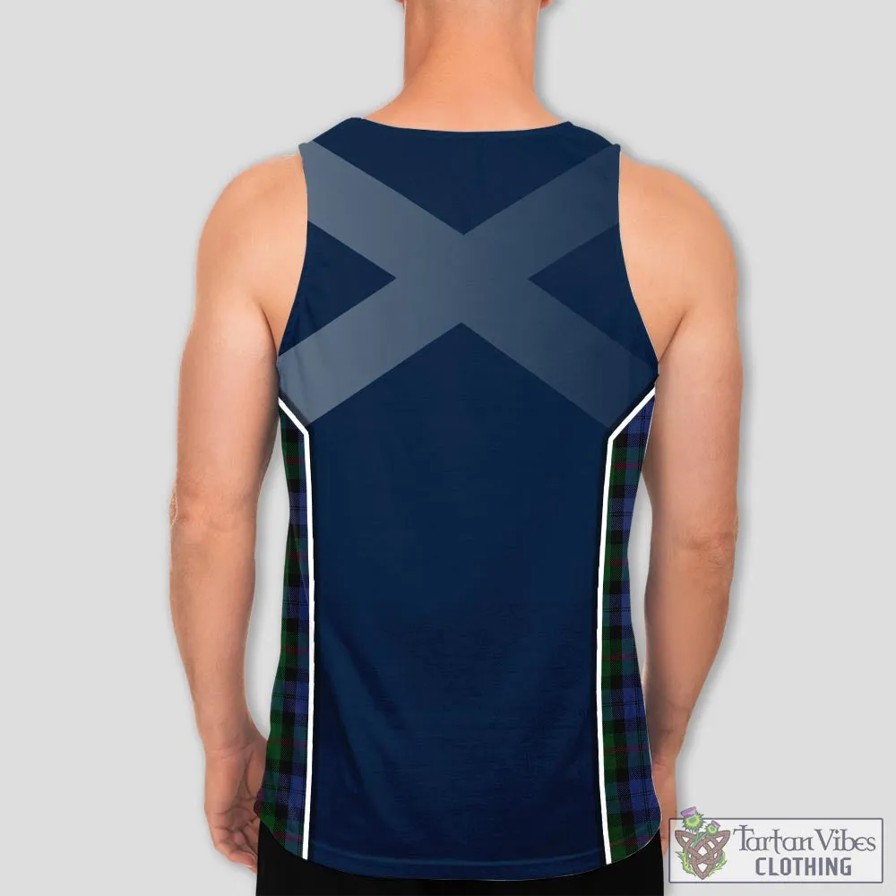 Baird Tartan Men's Tanks Top with Family Crest and Scottish Thistle Vibes Sport Style