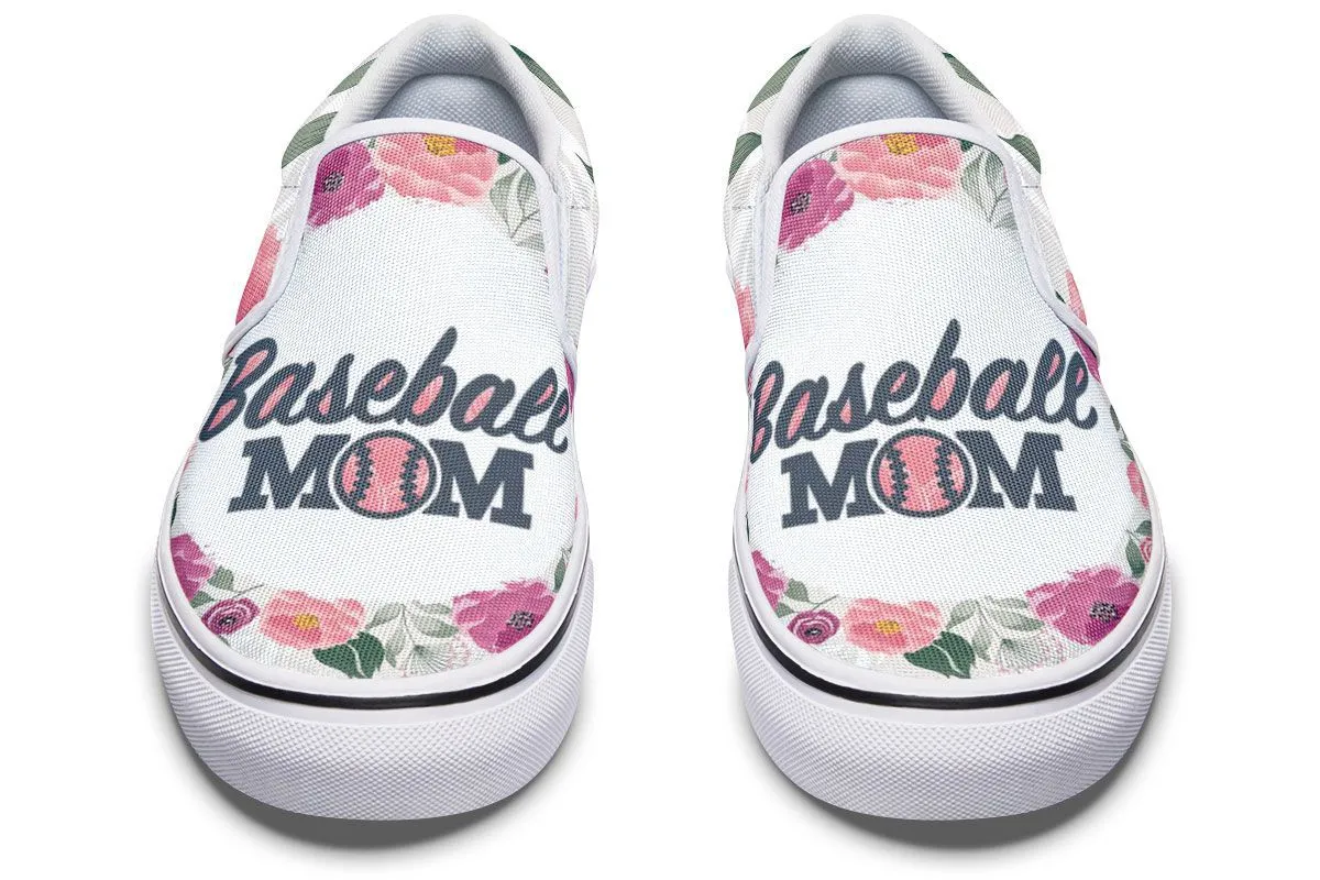 Baseball Mom Slip-On Shoes